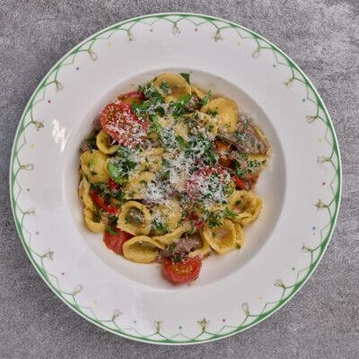 domácí orecchiette di manzo